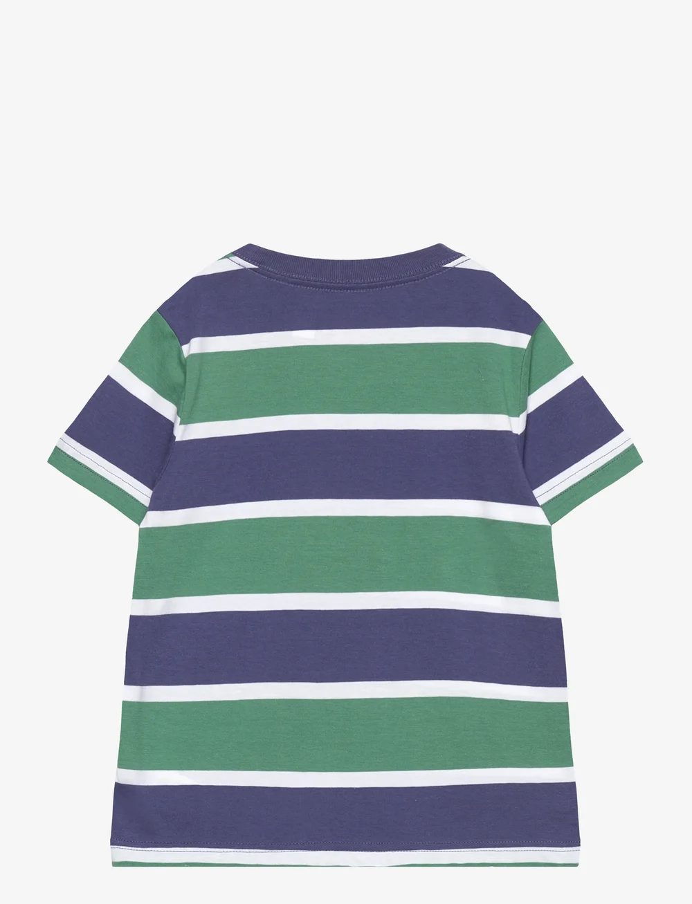 Ralph Lauren Kids - Polo Bear Striped Cotton Jersey Tee - kurzärmelige - pf25 fairway gree - 1