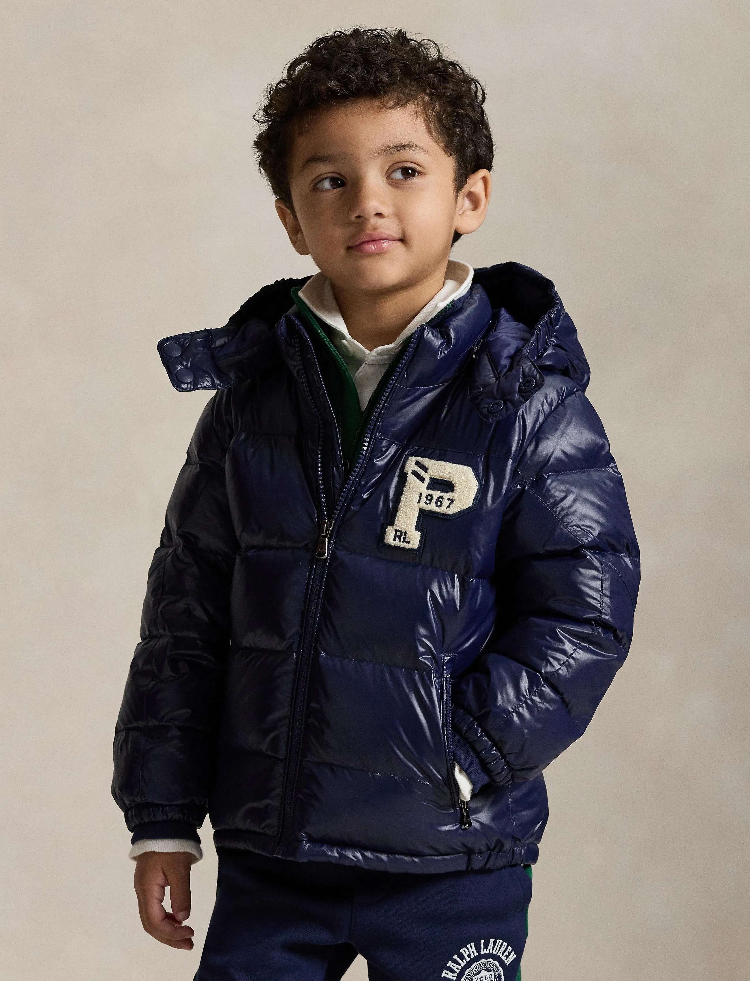 Ralph Lauren Kids - Glossed Hooded Down Jacket - refined navy - 4