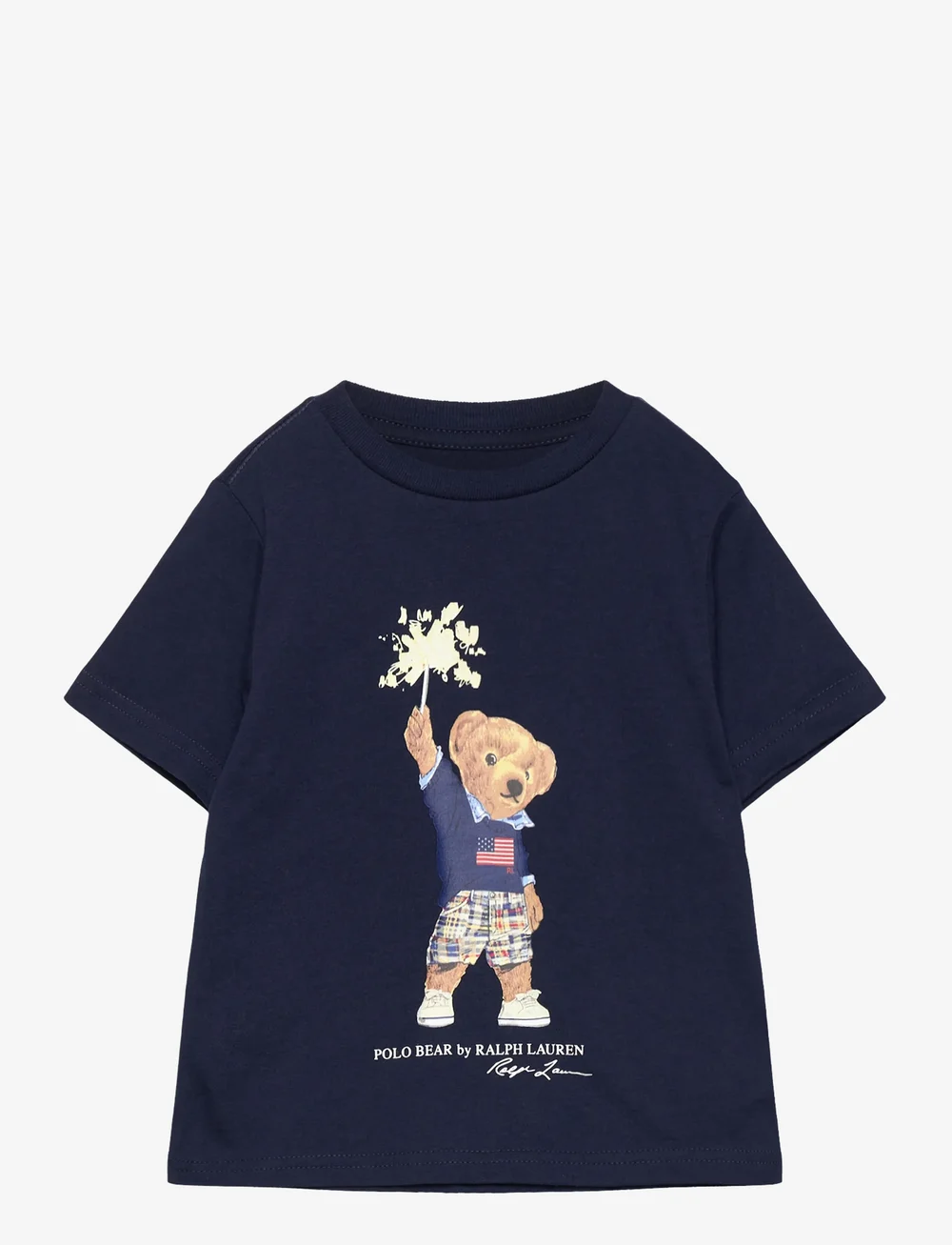 Ralph Lauren Kids - Polo Bear Cotton Jersey Tee - kurzärmelige - pf24 spring navy - 0