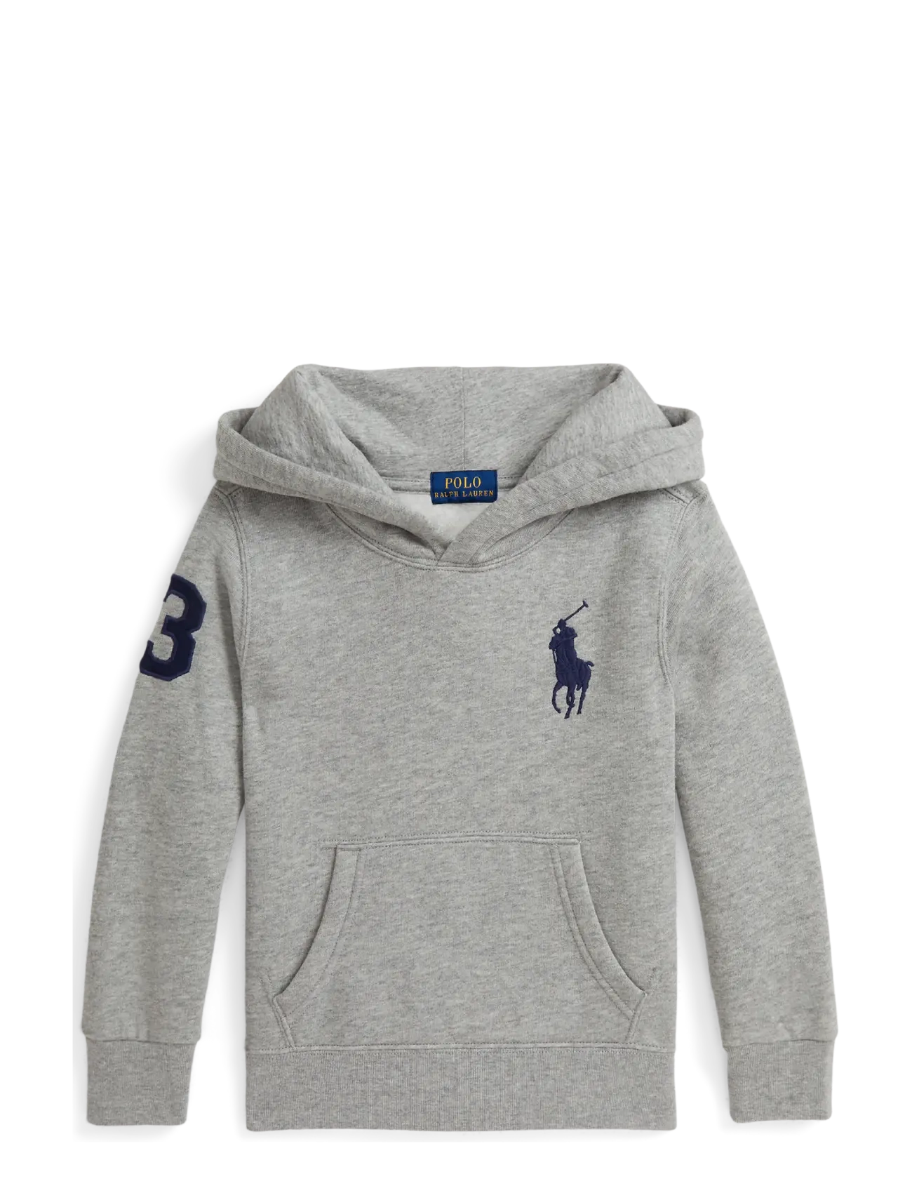 Ralph Lauren Kids Big Pony Fleece Hoodie, 7, Sweatshirts & Hoodies, Grau - Kinder