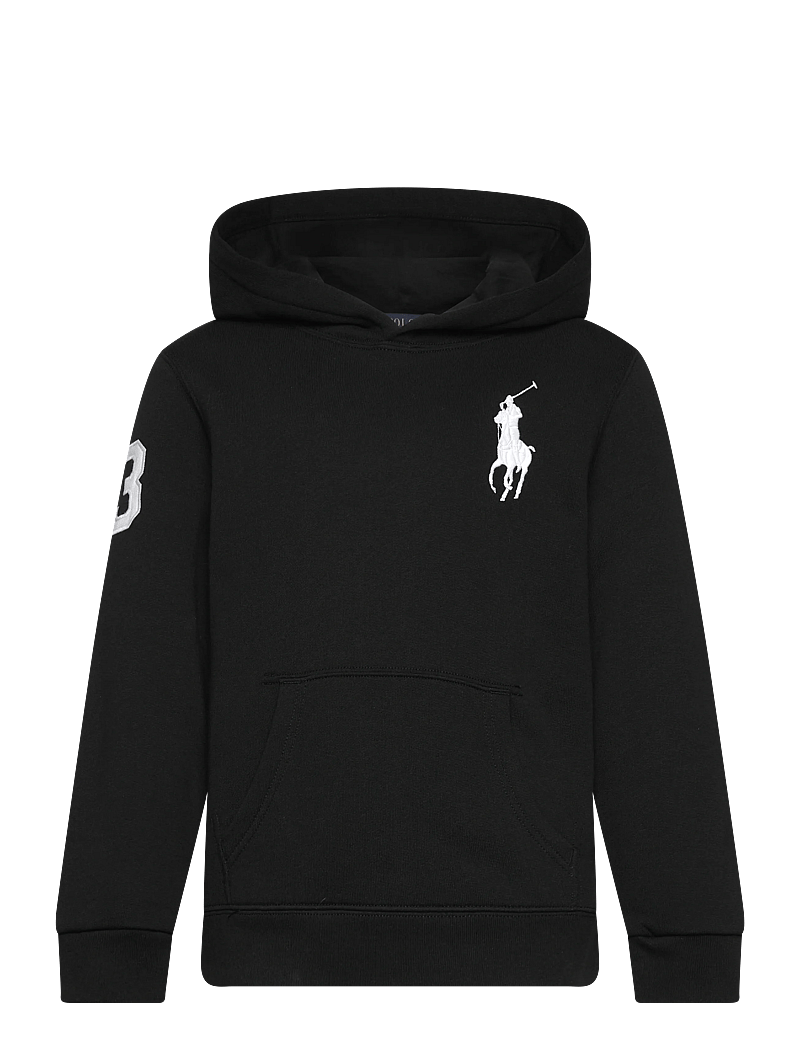 Ralph Lauren Kids - Big Pony Fleece Hoodie - huvtröjor - polo black/c1730 - 0