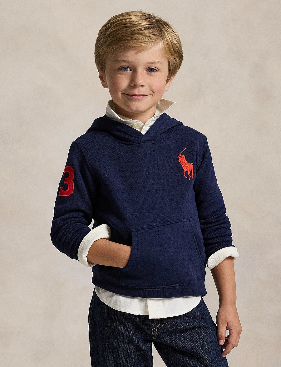 Ralph Lauren Kids - Big Pony Fleece Hoodie - kapuzenpullover - refined navy/c3870 - 2