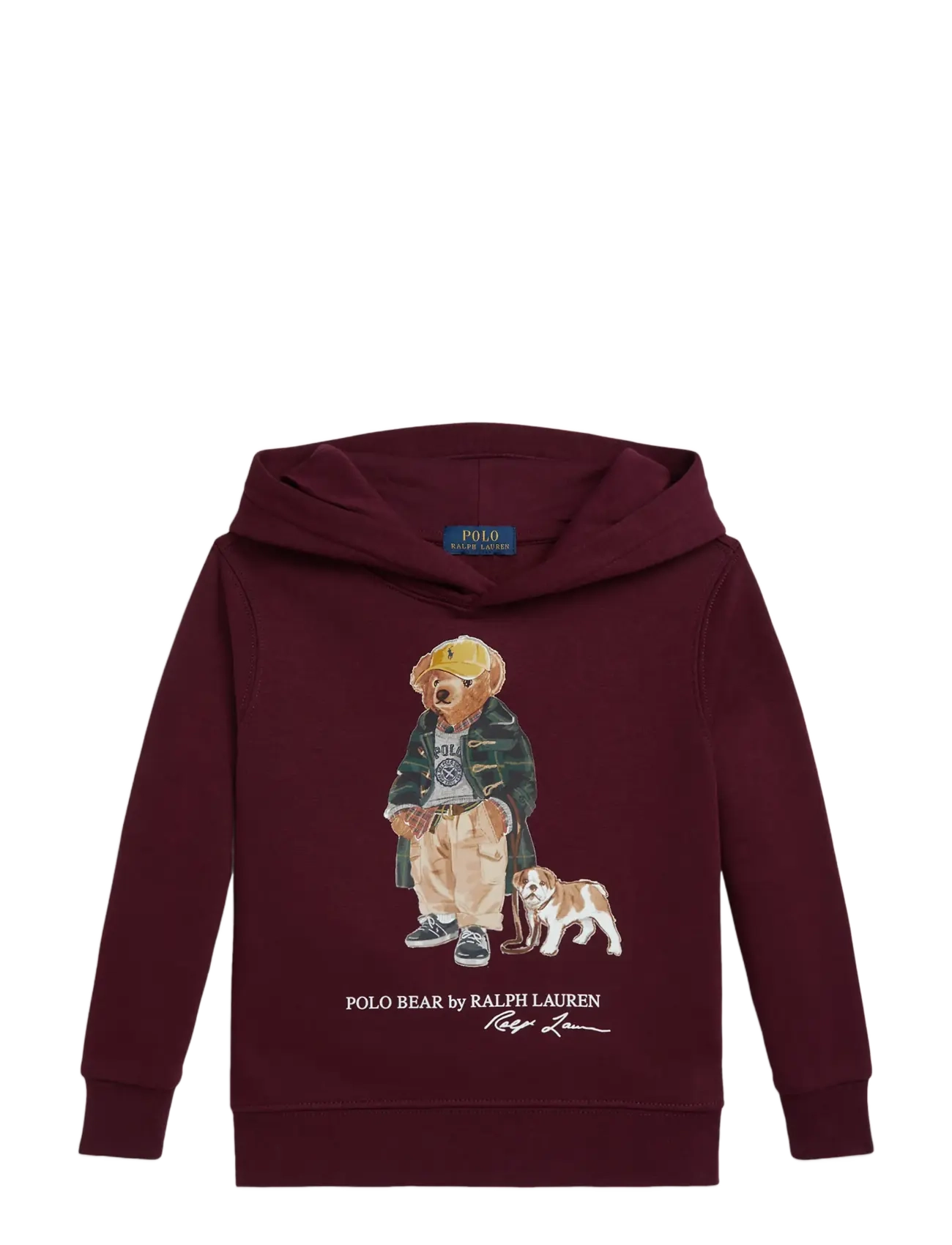 Ralph Lauren Kids Polo Bear Fleece Hoodie - Shop by age - FA25 BEAR CLASSIC / burgundy