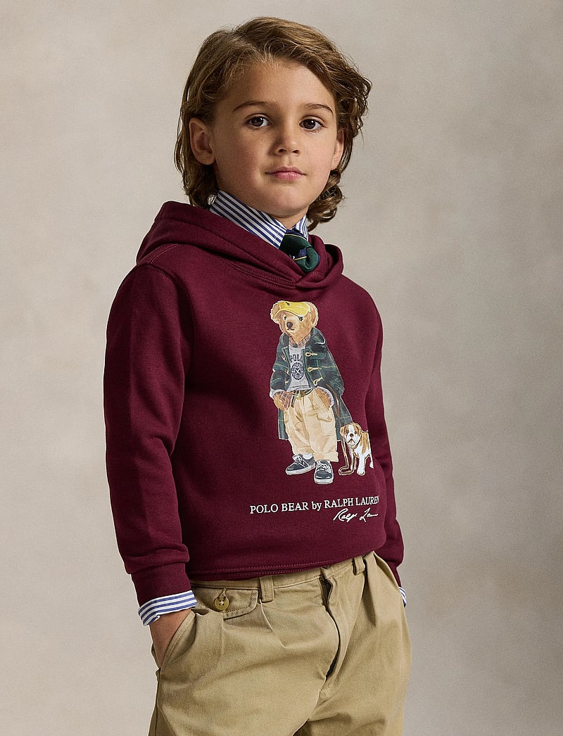 Ralph Lauren Kids - Polo Bear Fleece Hoodie - kapuutsiga dressipluusid - fa25 bear classic - 4