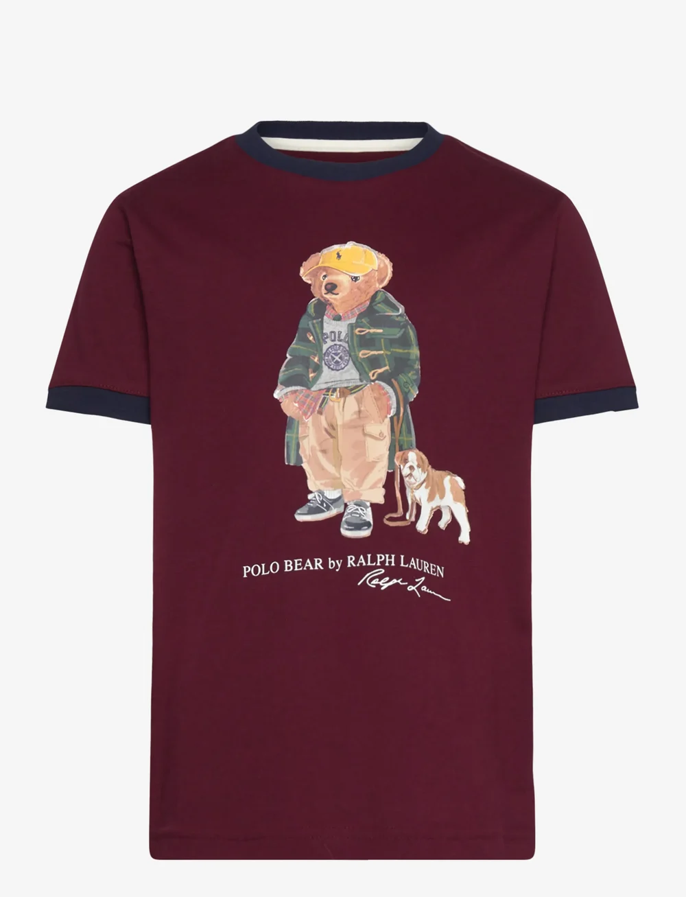 Ralph Lauren Kids - Polo Bear Cotton Ringer Tee - lühikeste varrukatega t-särgid - fa25 bear classic - 0