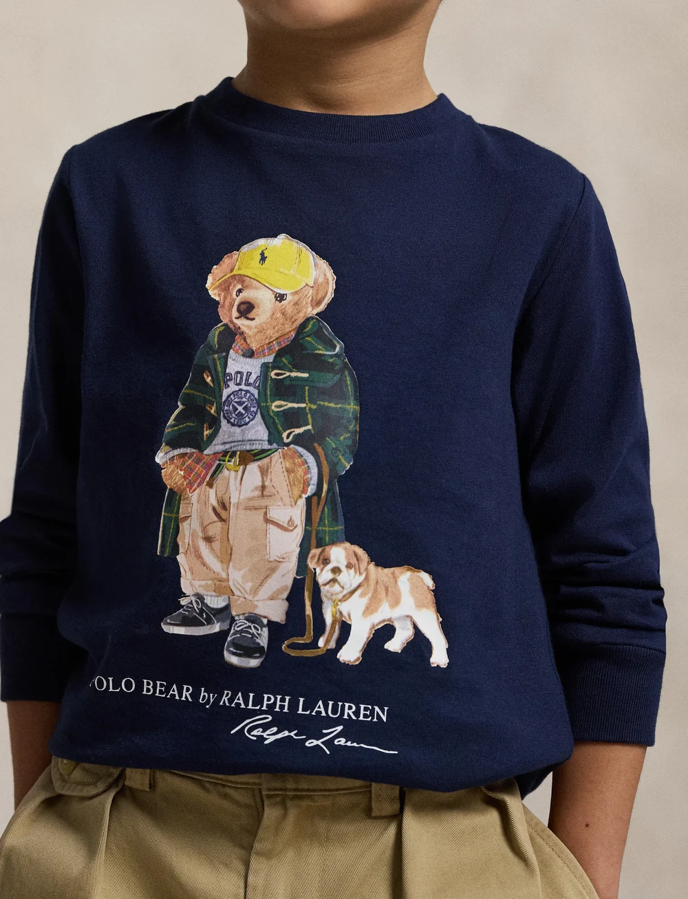 Ralph Lauren Kids - Polo Bear Cotton Long-Sleeve Tee - t-shirts à manches longues - fa25 bear refined - 3