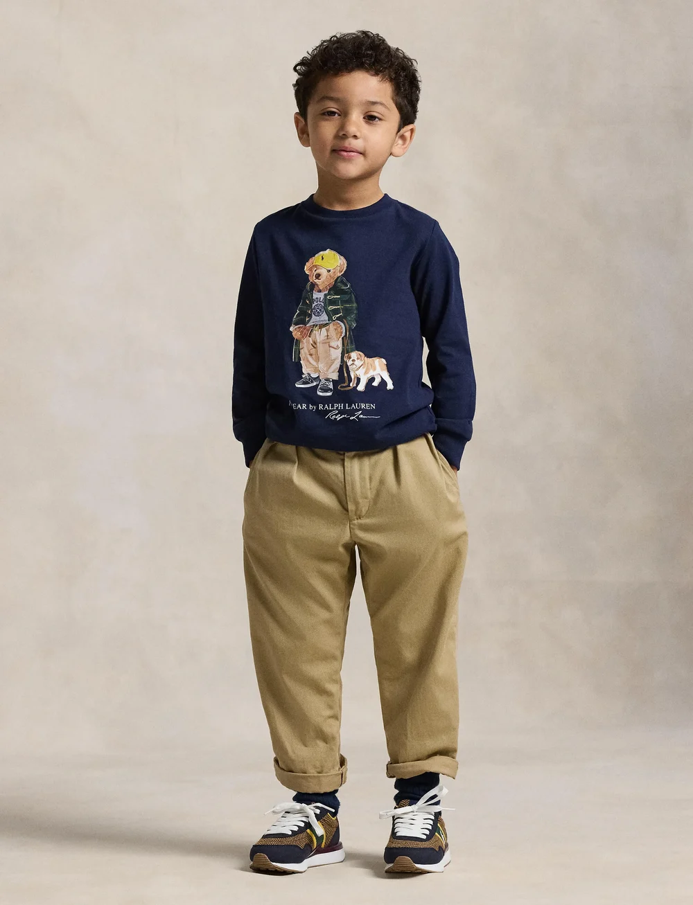 Ralph Lauren Kids - Polo Bear Cotton Long-Sleeve Tee - t-shirts à manches longues - fa25 bear refined - 0