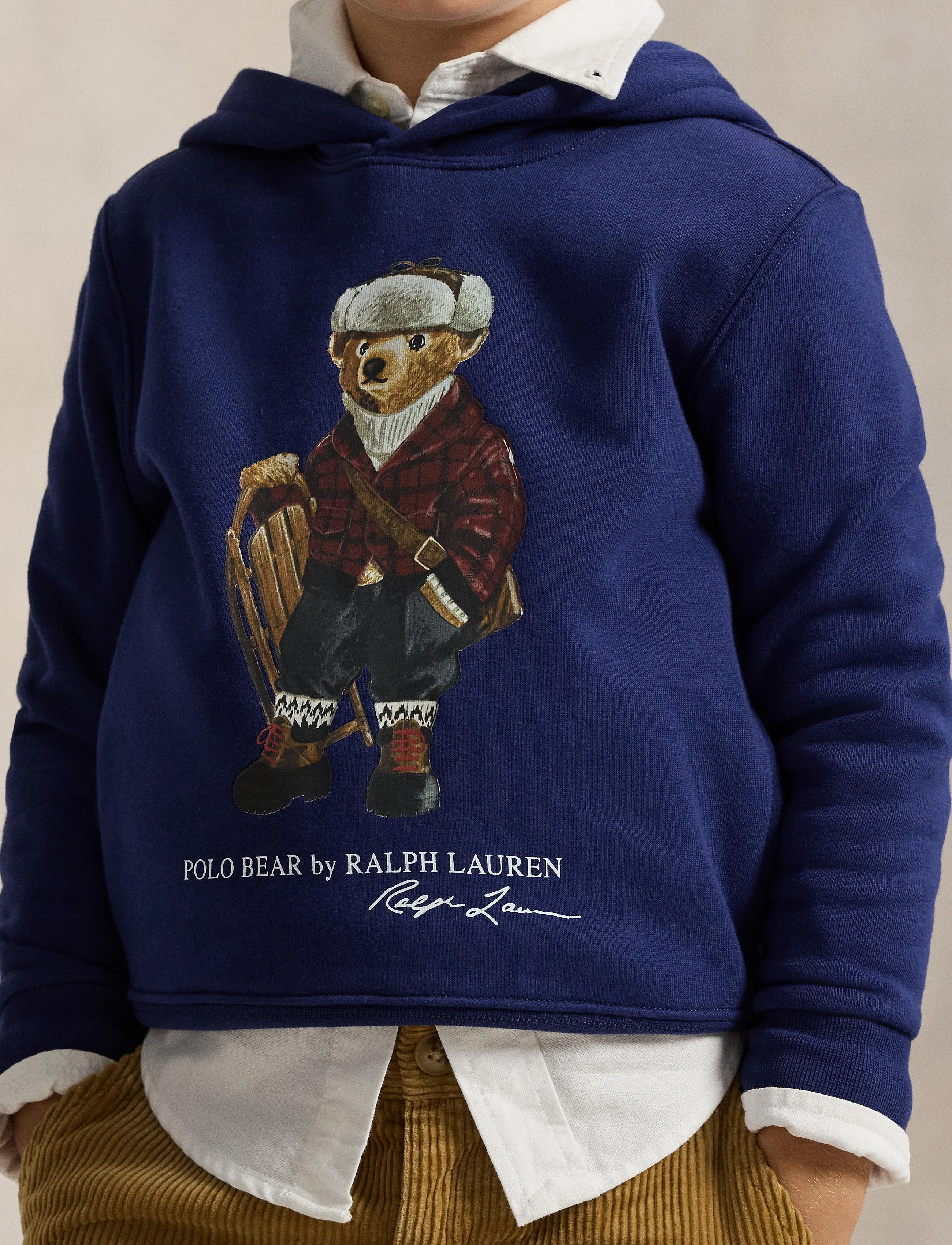 Ralph Lauren Kids - Polo Bear Fleece Hoodie - hol25 bear fall r - 3
