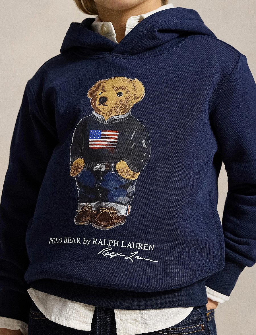 Ralph Lauren Kids - GRAPHIC FLEECE-KNT-SWEATSHIRT - kapuzenpullover - cruise navy core - 4