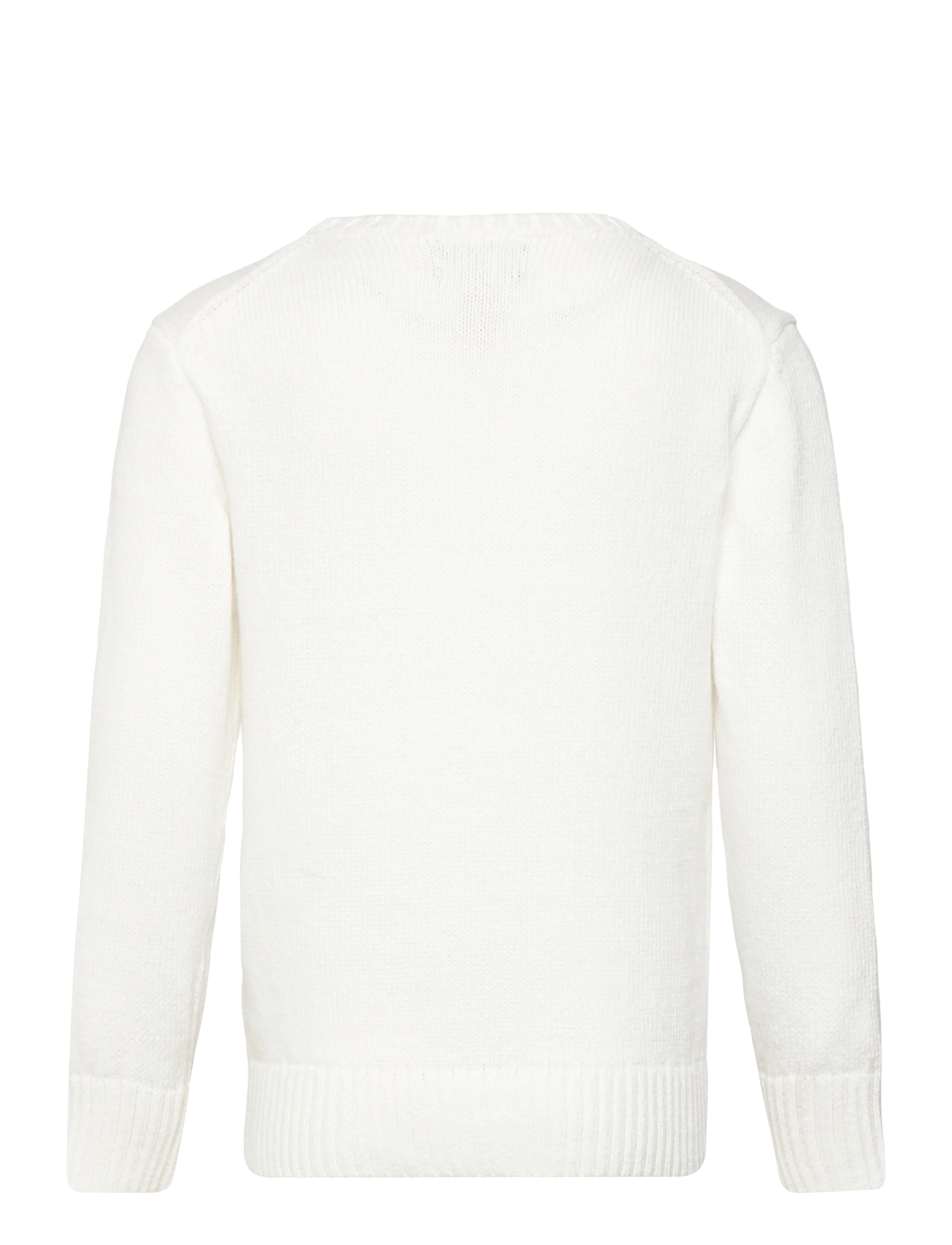 Ralph Lauren Kids - Polo Bear Cotton Sweater - jumpers - deckwash white - 1