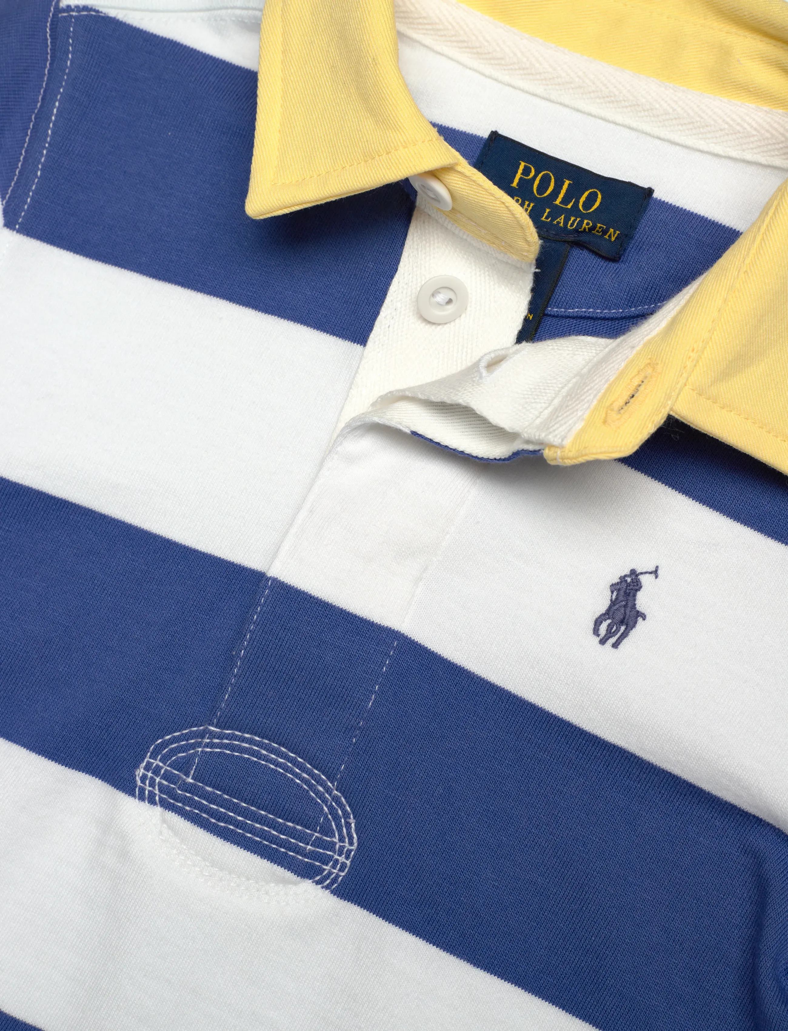 Ralph Lauren Kids - Striped Cotton Short-Sleeve Rugby Shirt - kortärmade pikéer - liberty/white - 2