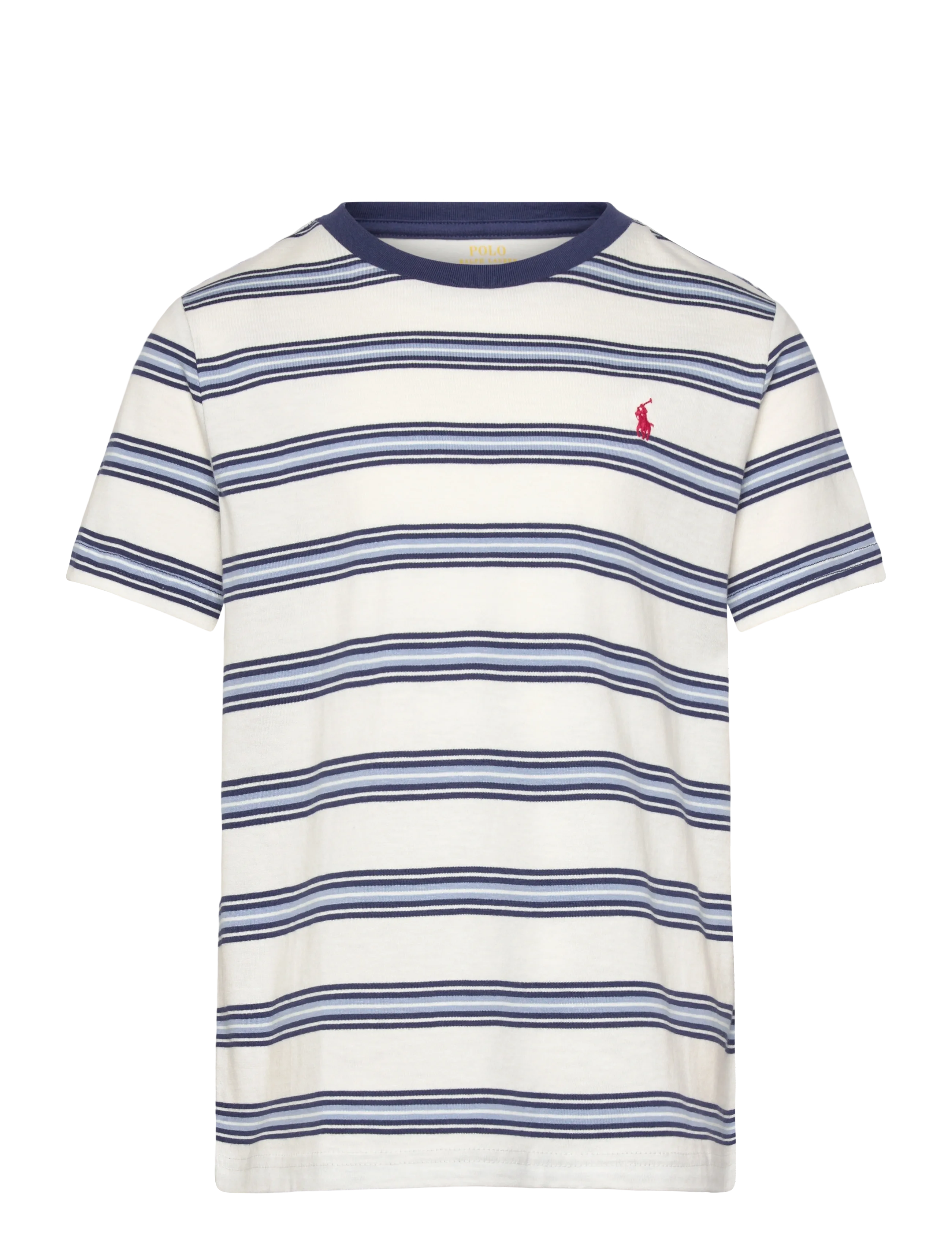Ralph Lauren Kids Striped Cotton Jersey Tee - Overdele - DECKWASH WHITE MU / white