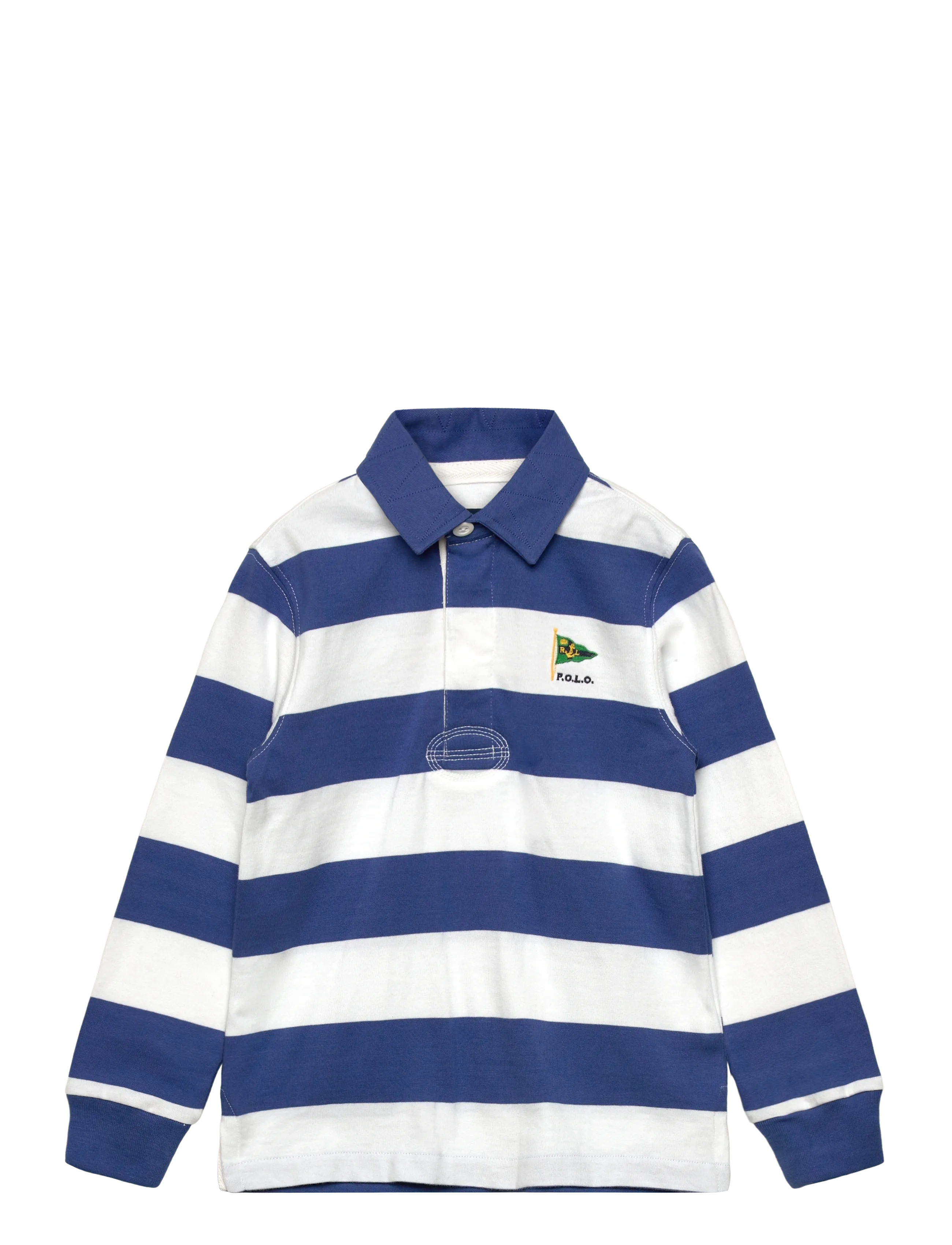 Ralph Lauren Kids The Iconic Rugby Shirt, 117-123, Navy, Polo Skjorter > Langærmede Polo Shirts, Børn
