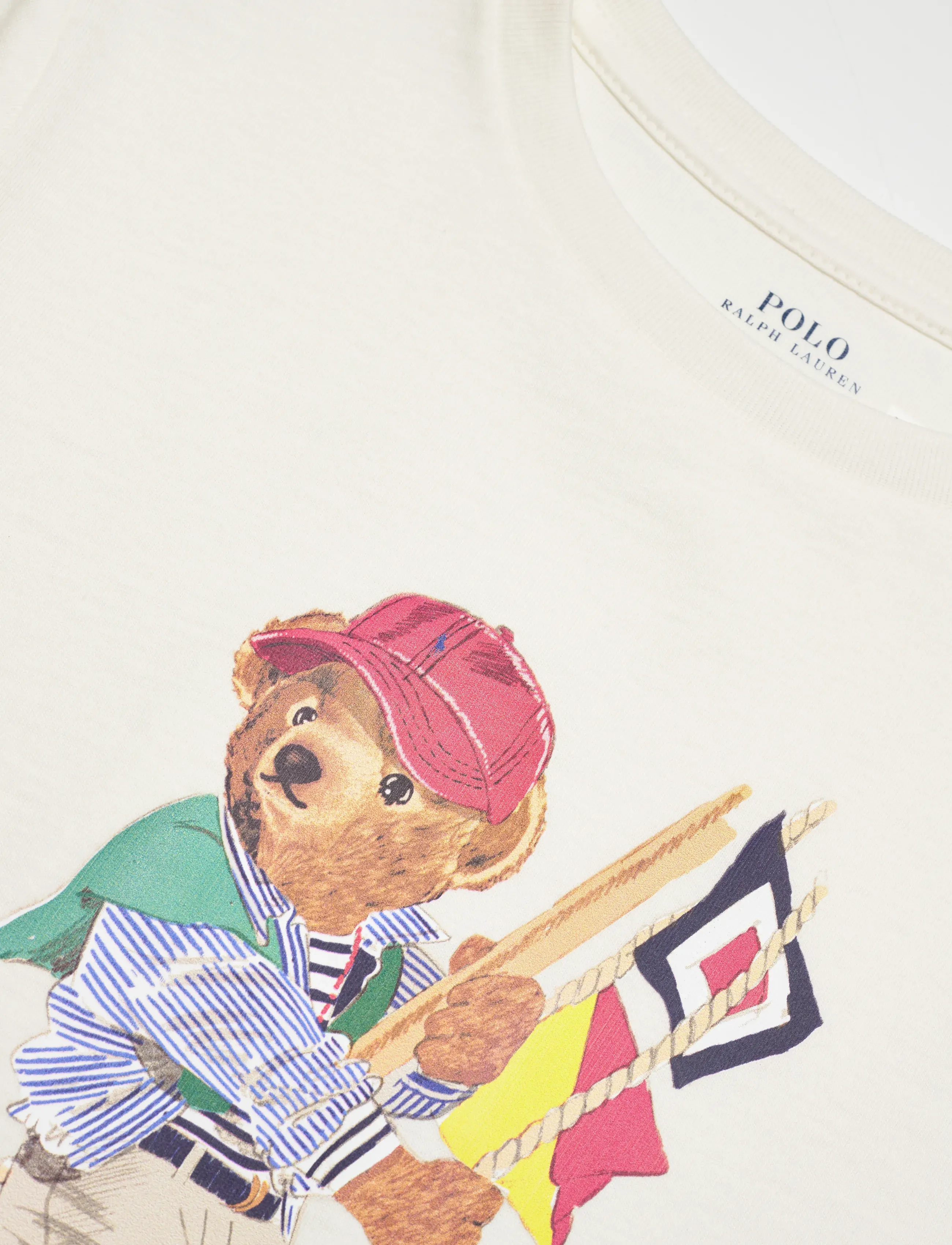 Ralph Lauren Kids - Polo Bear Cotton Jersey Tee - kortärmade t-shirts - sp26 bear deckwas - 2