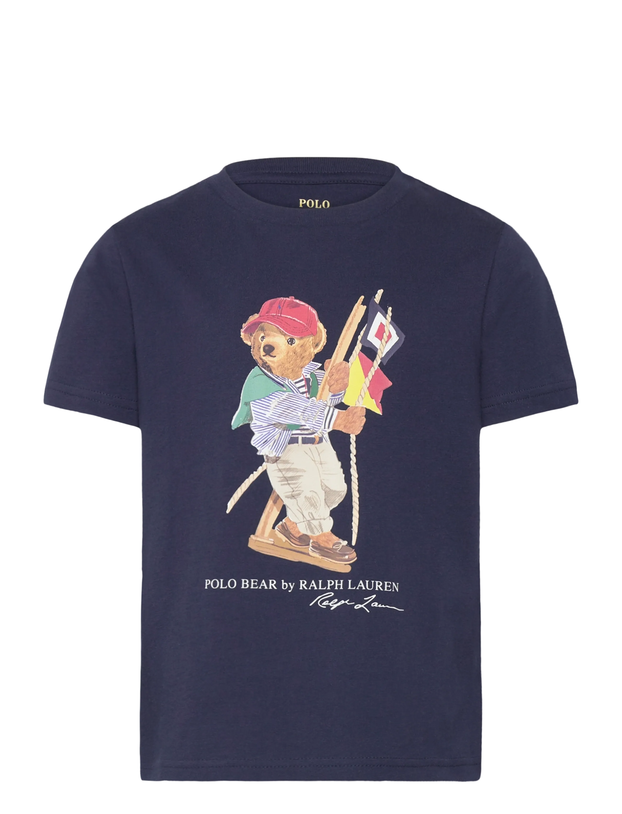 Ralph Lauren Kids Polo Bear Cotton Jersey Tee, 88-93, Navy, T-Shirts > Kortærmede, Børn