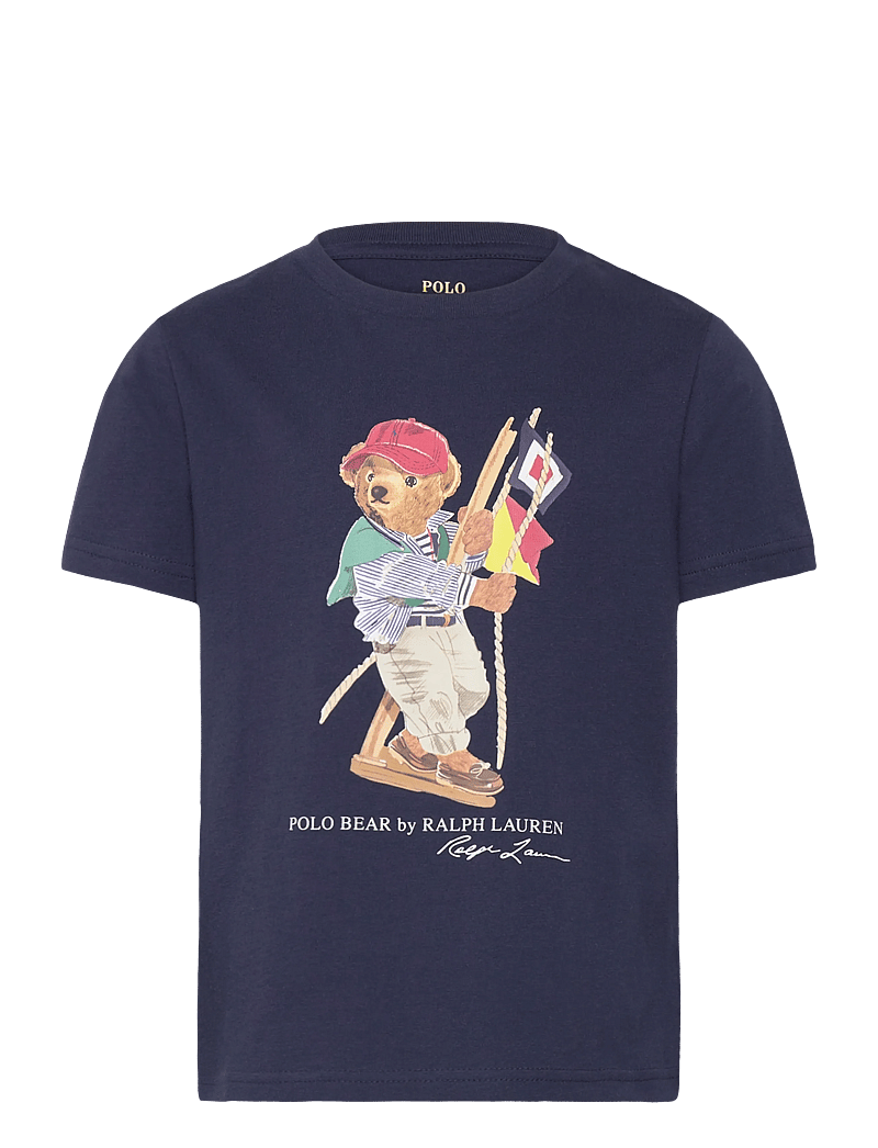 Ralph Lauren Kids - Polo Bear Cotton Jersey Tee - kurzärmelige - sp26 bear newport - 0