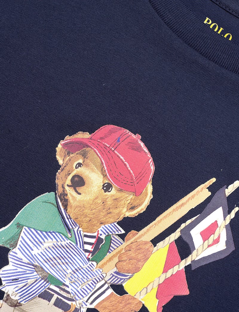 Ralph Lauren Kids - Polo Bear Cotton Jersey Tee - kurzärmelige - sp26 bear newport - 2
