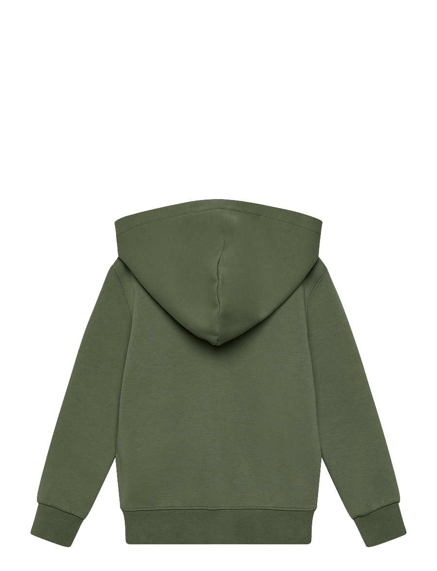 Ralph Lauren Kids - Double-Knit Full-Zip Hoodie - huvtröjor - cargo green - 1