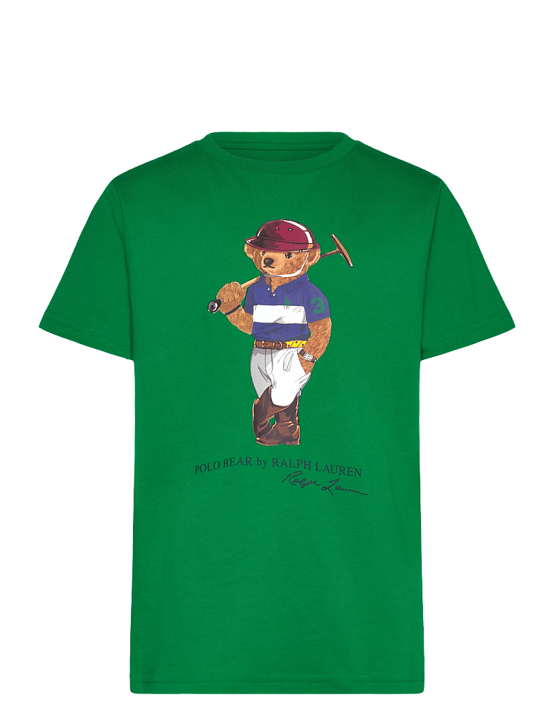 Ralph Lauren Kids - Polo Bear Cotton Jersey Tee - kurzärmelige - cr25 bear cruise - 0