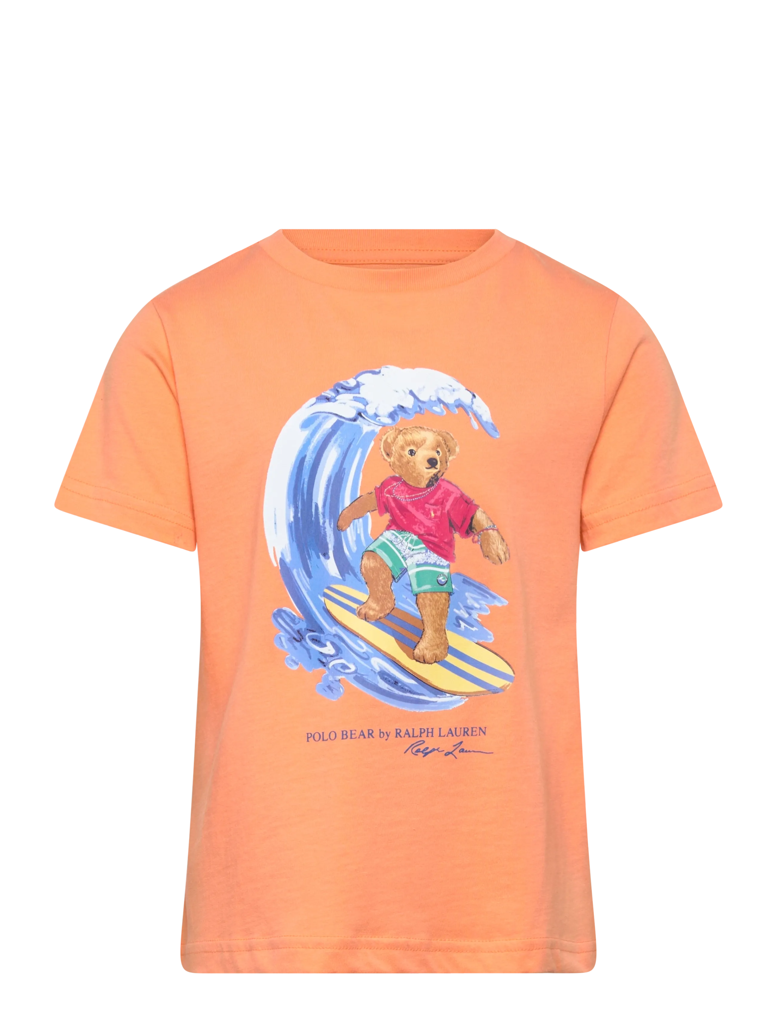 Ralph Lauren Kids Polo Bear Cotton Jersey Tee, 88-93, Orange, T-Shirts > Kortærmede, Børn