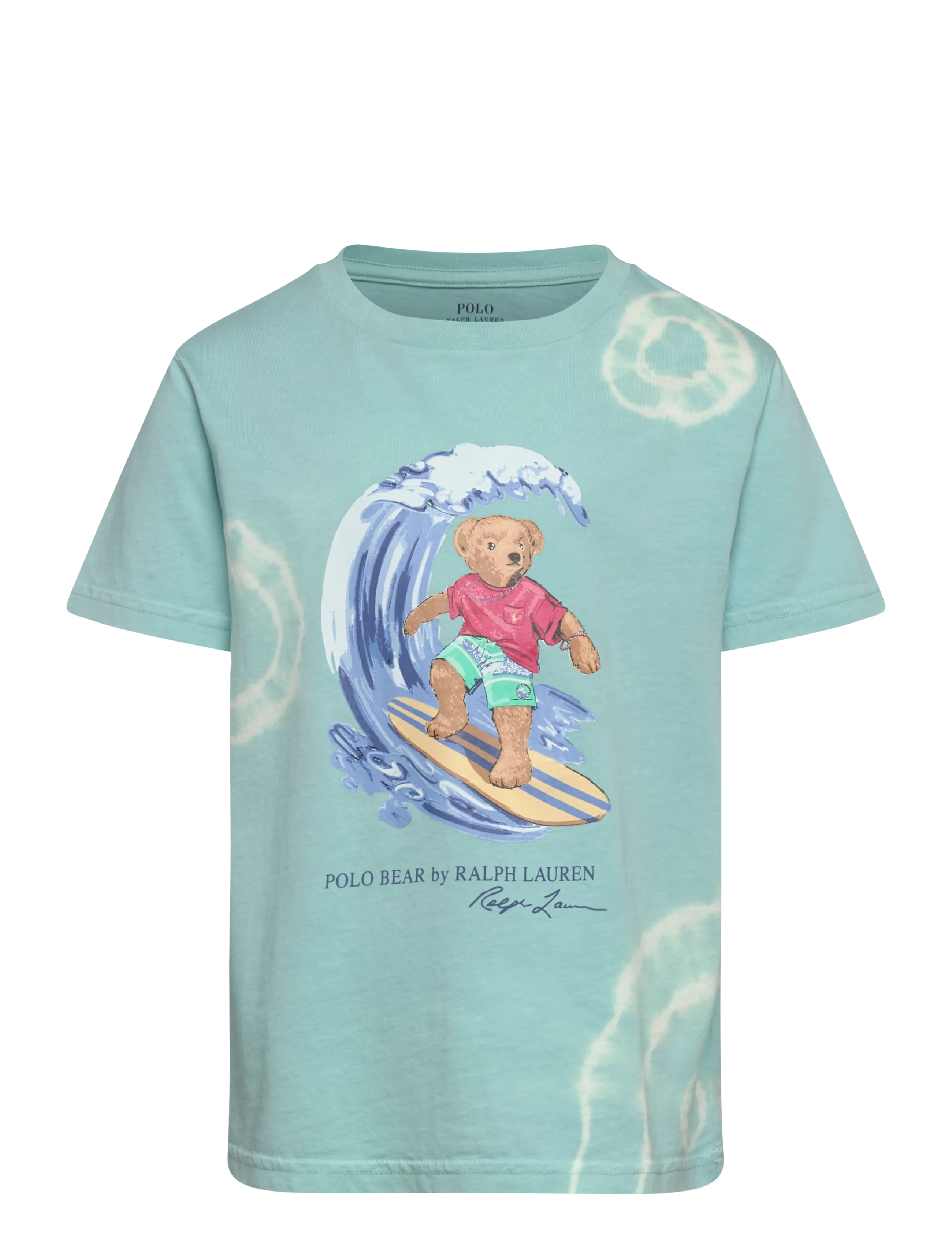 Ralph Lauren Kids Tie-Dye Polo Bear Cotton Tee - Polo Ralph Lauren - PARAKEET / green
