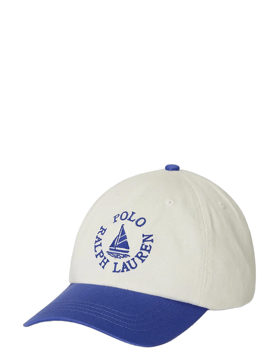 Ralph Lauren Kids - Logo Cotton Chino Ball Cap - deckwash white/li - 0