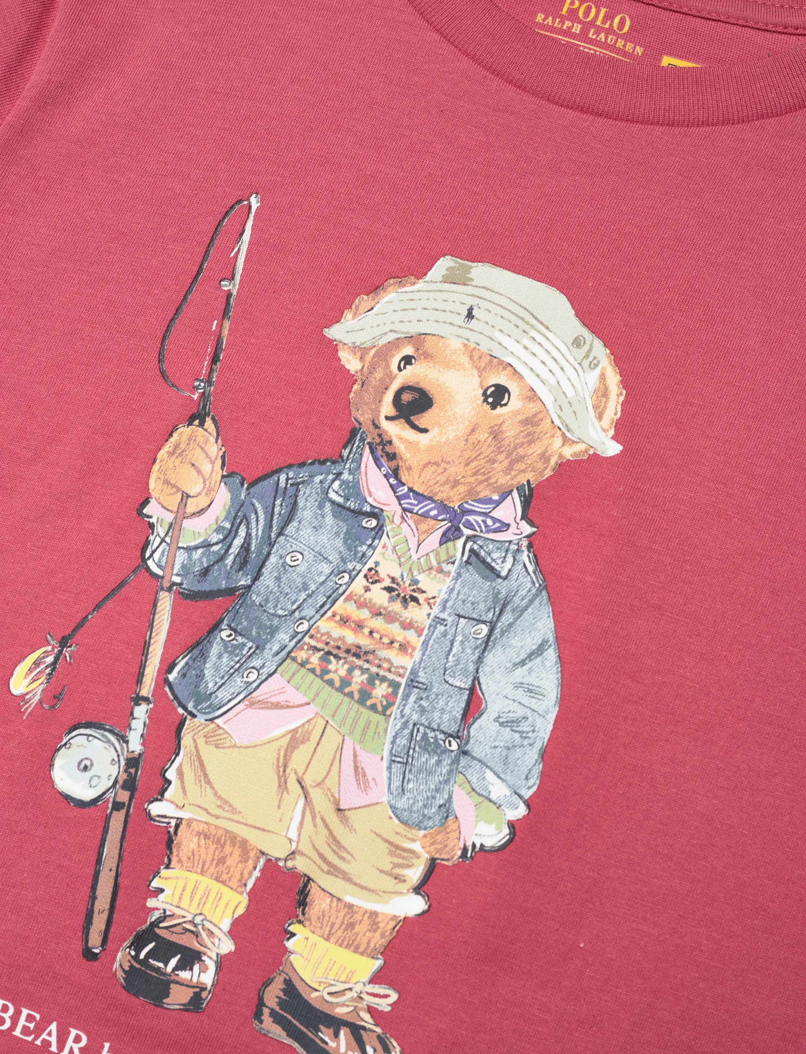 Ralph Lauren Kids - Polo Bear Cotton Jersey Tee - kortærmede t-shirts - adirondack berry - 2