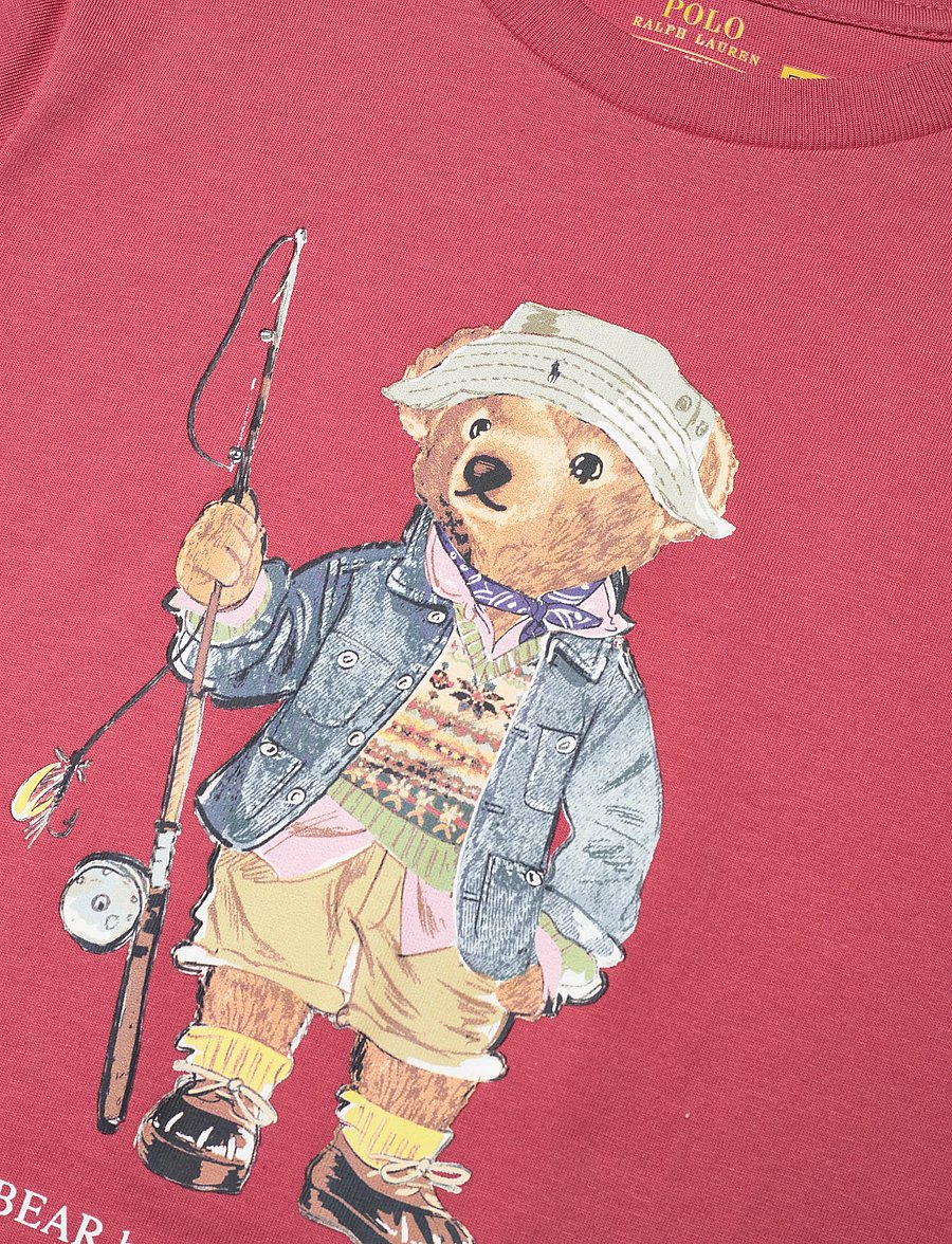 Ralph Lauren Kids - Polo Bear Cotton Jersey Tee - kurzärmelige - adirondack berry - 2