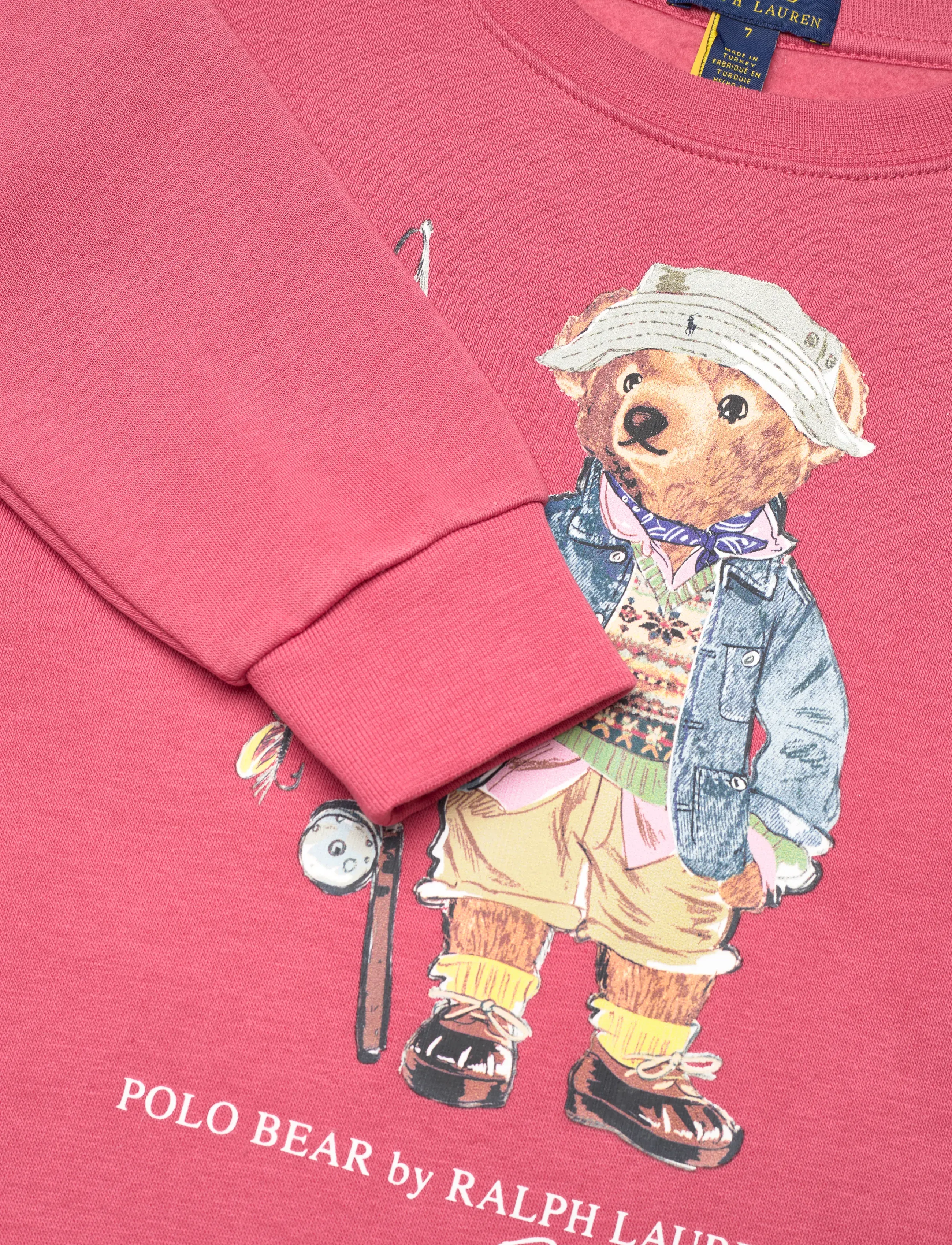 Ralph Lauren Kids - Polo Bear Fleece Sweatshirt - sweatshirts - adirondack berry - 2