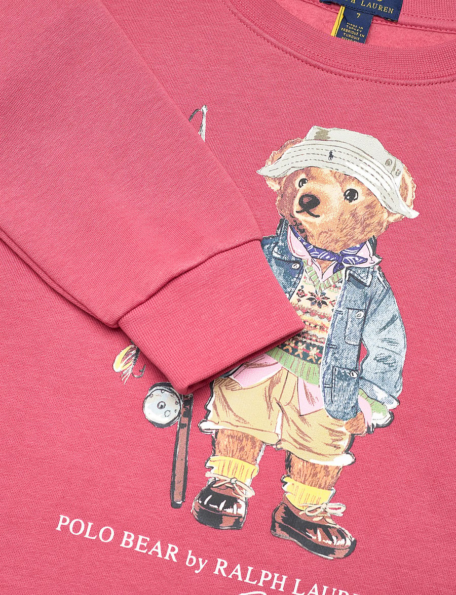 Ralph Lauren Kids - Polo Bear Fleece Sweatshirt - sweatshirts - adirondack berry - 2