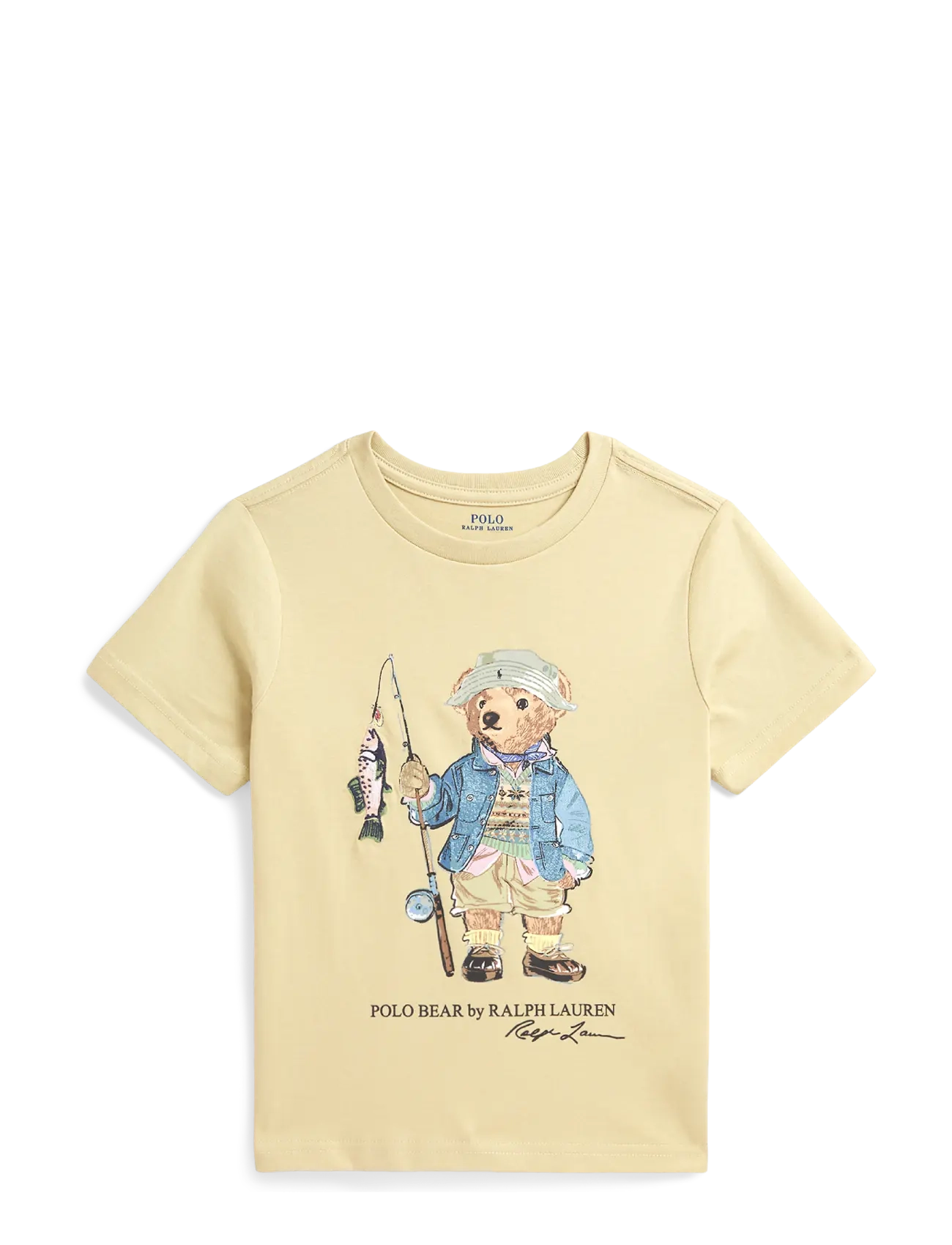 Ralph Lauren Kids Polo Bear Cotton Jersey Tee - Kläder - TALLOW CREAM / beige