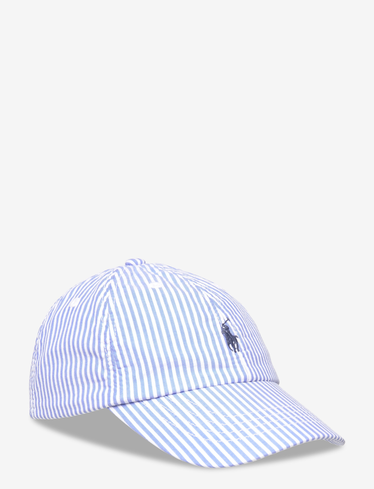 Ralph Lauren Kids - Striped Cotton Seersucker Ball Cap - kepsar - 7310a blue/white - 0