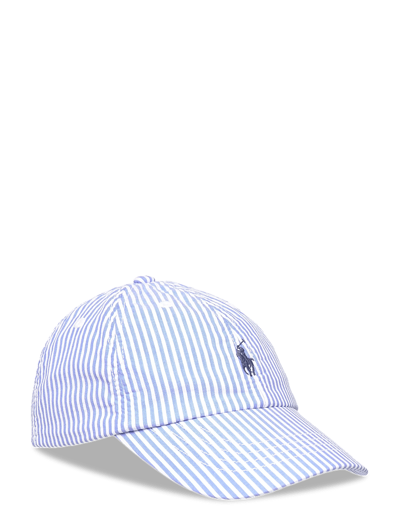 Ralph Lauren Kids - Striped Cotton Seersucker Ball Cap - kepsar - 7310a blue/white - 0