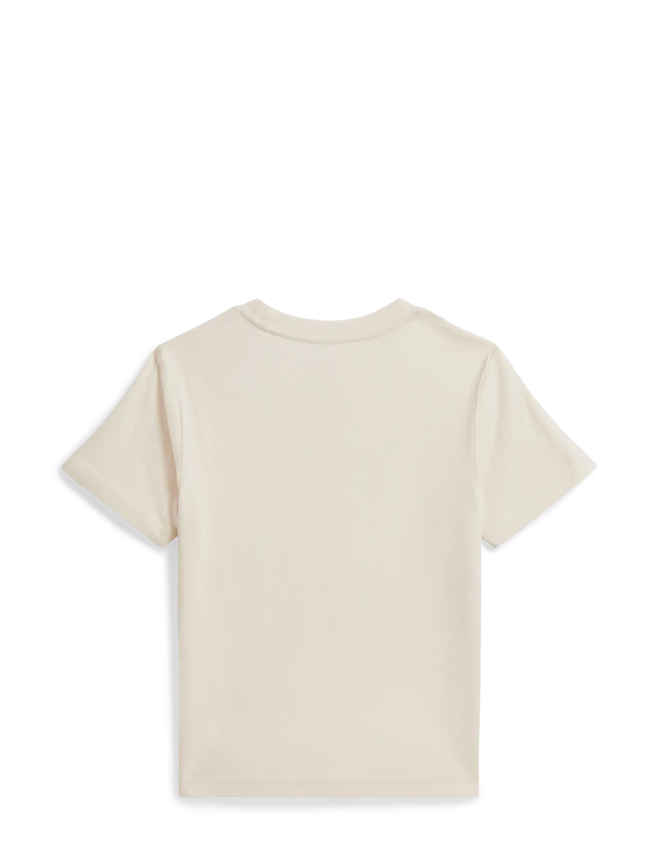Ralph Lauren Kids - Logo Cotton Jersey Tee - short-sleeved t-shirts - estate cream - 2
