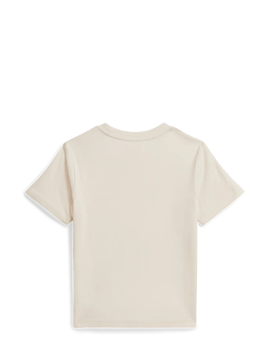 Ralph Lauren Kids - Logo Cotton Jersey Tee - kurzärmelige - estate cream - 2