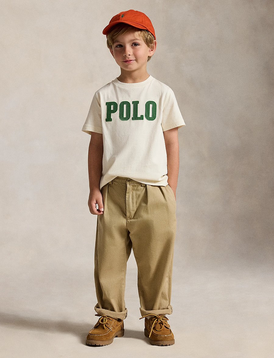 Ralph Lauren Kids - Logo Cotton Jersey Tee - kurzärmelige - estate cream - 3