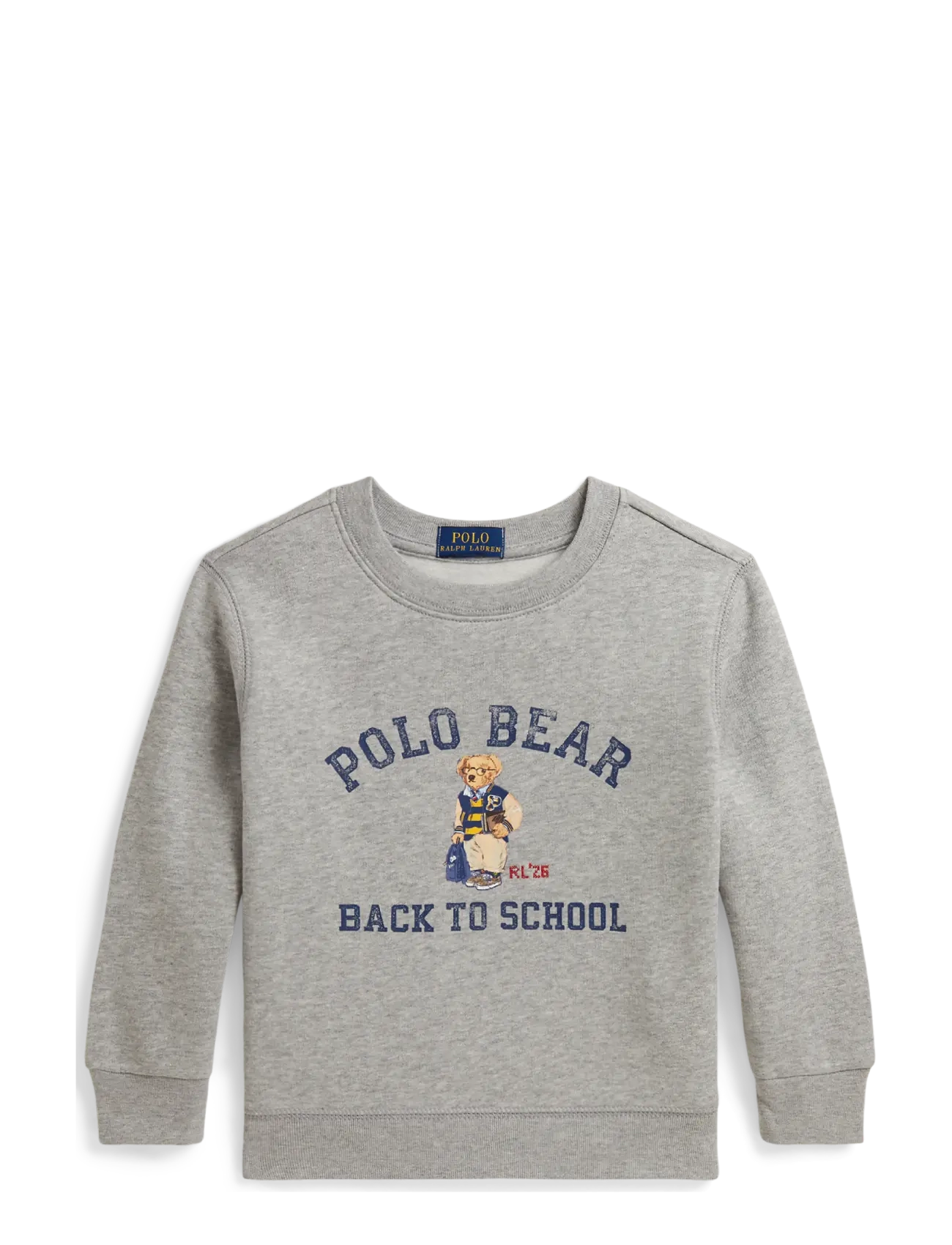 Ralph Lauren Kids Polo Bear Fleece Sweatshirt - Riided - ANDOVER HEATHER / grey