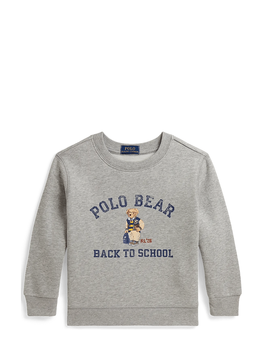 Ralph Lauren Kids - Polo Bear Fleece Sweatshirt - sweatshirts - andover heather - 0