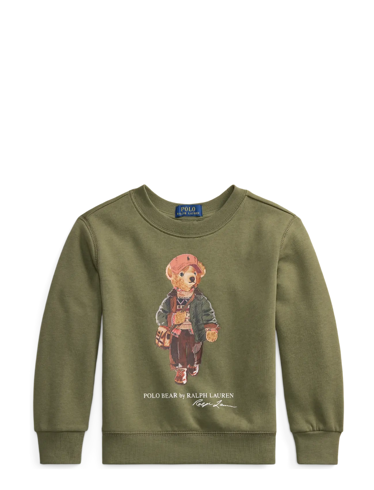 Ralph Lauren Kids Polo Bear Fleece Sweatshirt - Sweatshirts - CRUISE OLIVE / khaki/green