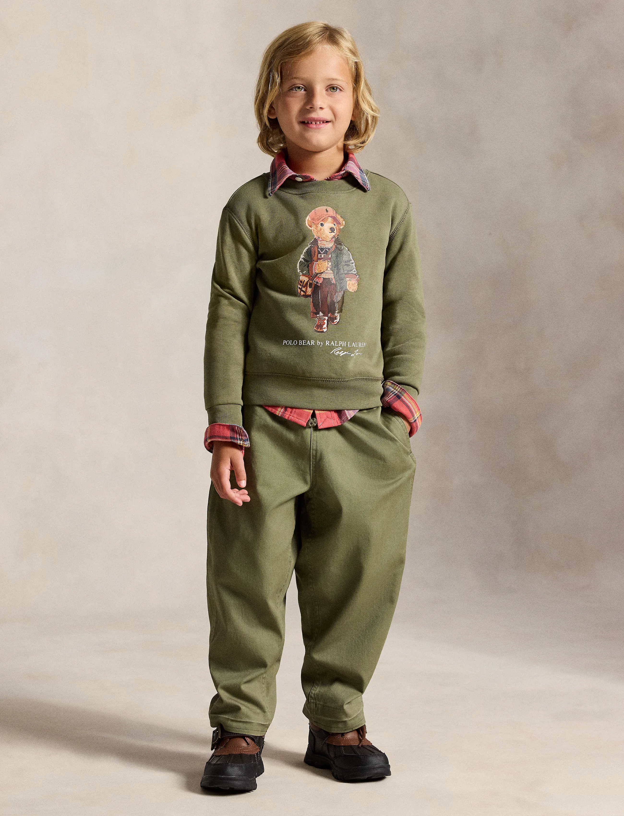 Ralph Lauren Kids - Polo Bear Fleece Sweatshirt - cruise olive - 3