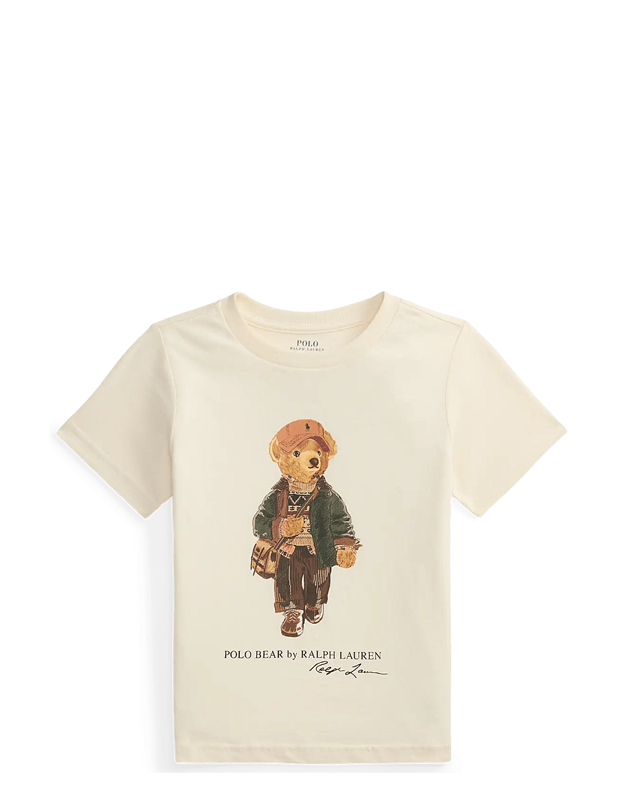 Ralph Lauren Kids - Polo Bear Cotton Jersey Tee - kurzärmelige - estate cream - 1