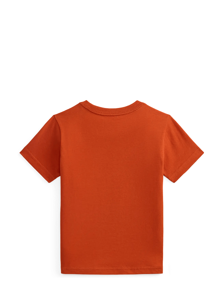 Ralph Lauren Kids - Polo Bear Cotton Jersey Tee - kurzärmelige - varsity orange - 1