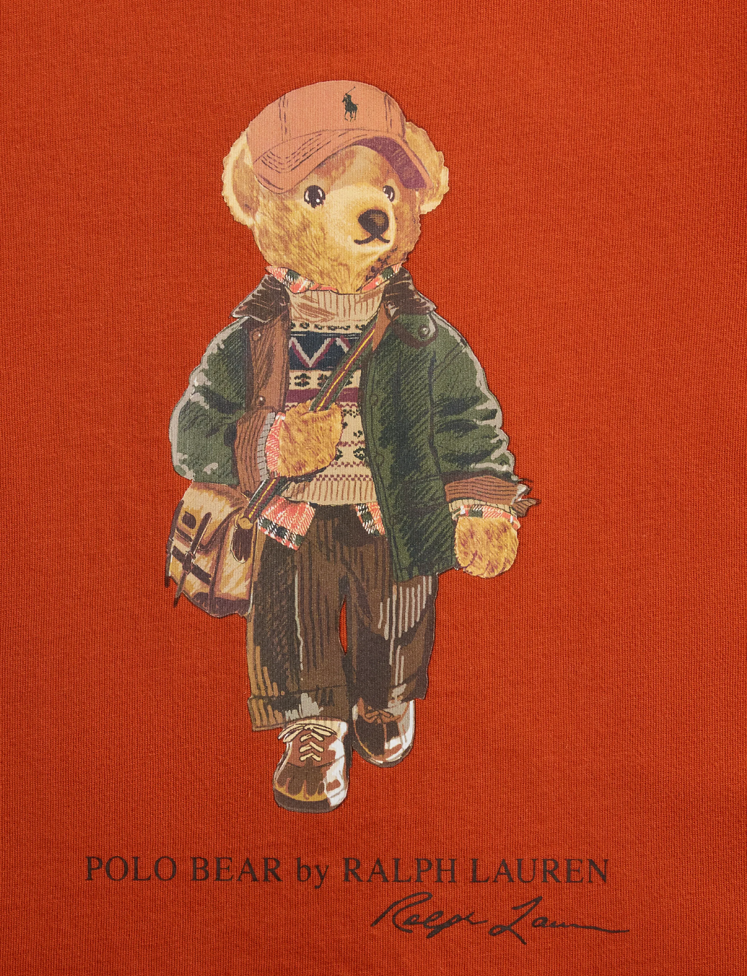 Ralph Lauren Kids - Polo Bear Cotton Jersey Tee - kurzärmelige - varsity orange - 2