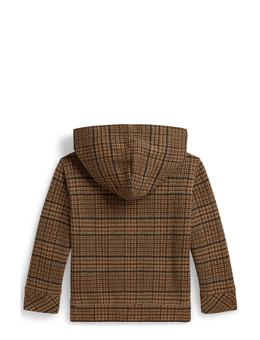 Ralph Lauren Kids - Polo Bear Tweed-Print Hoodie - sweatshirts - glenview tweed - 1