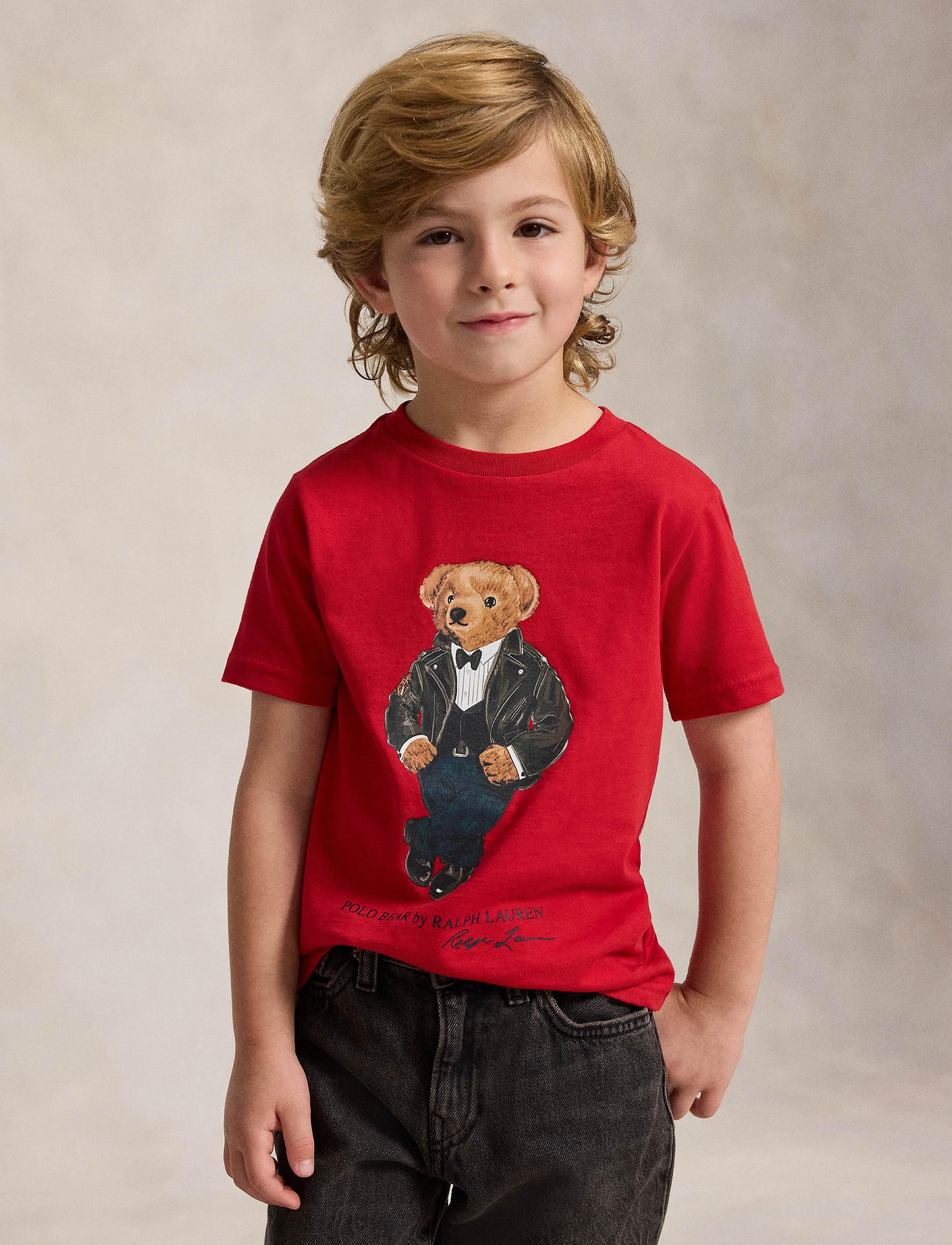 Ralph Lauren Kids Polo Bear Cotton Jersey Tee - Marškinėliai trumpomis rankovėmis - RL2000 RED / red