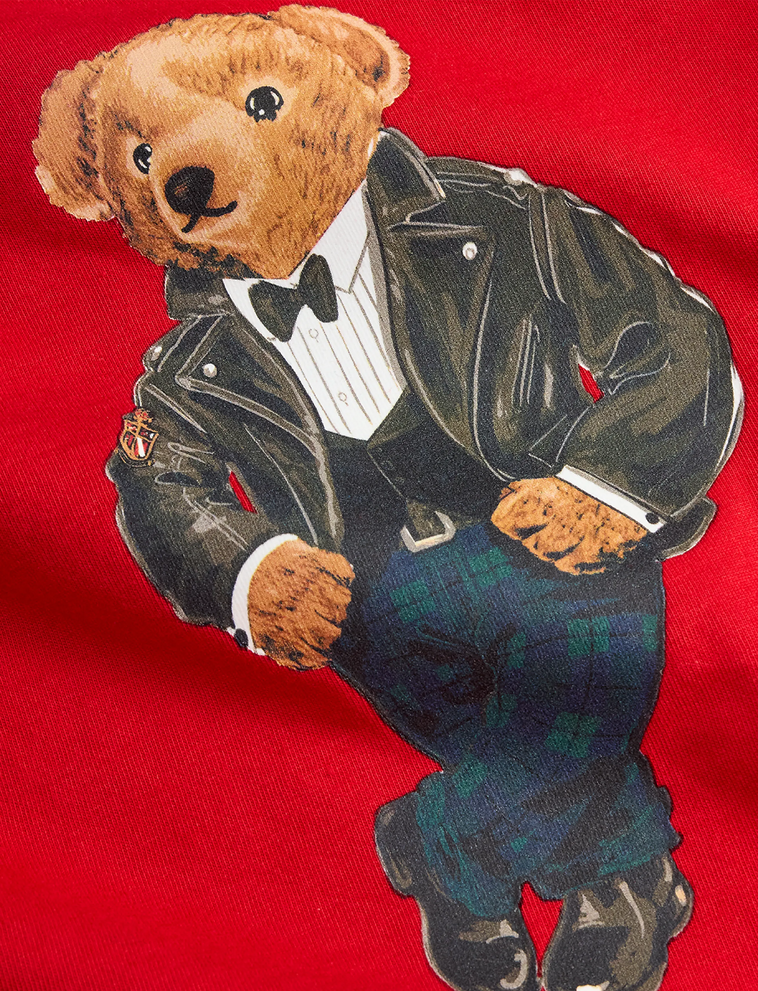 Ralph Lauren Kids - Polo Bear Cotton Jersey Tee - kortærmede t-shirts - rl2000 red - 4