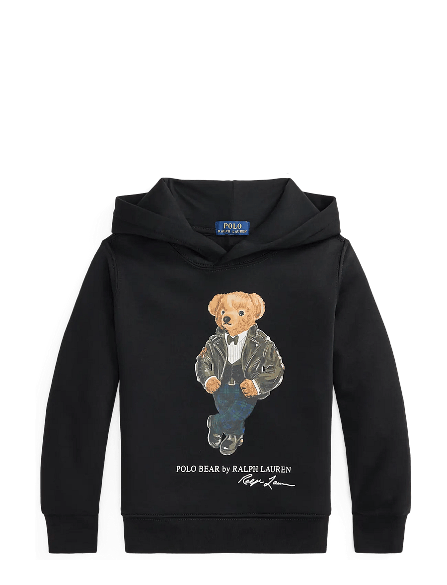 Ralph Lauren Kids - Polo Bear Fleece Hoodie - kapuzenpullover - polo black - 0