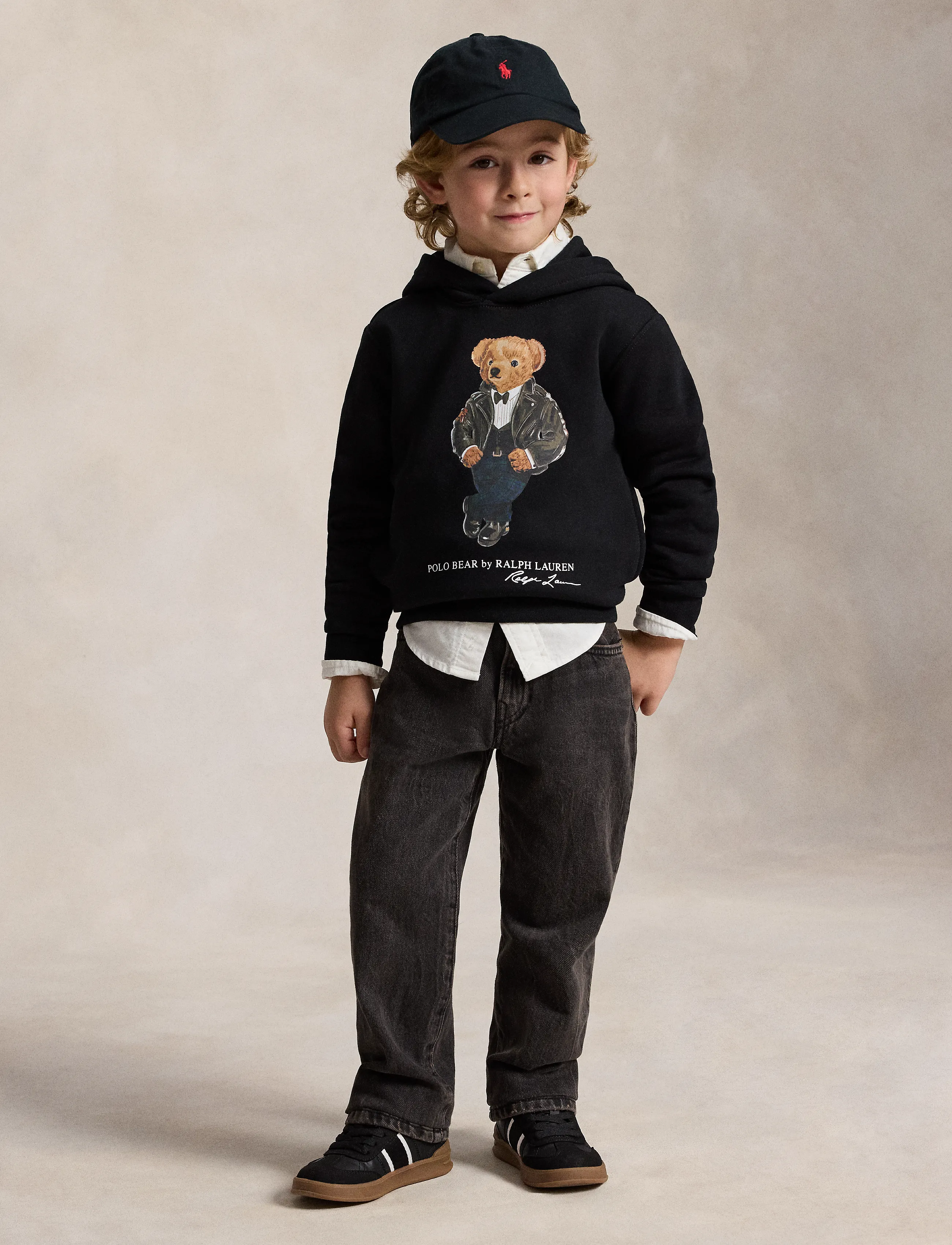 Ralph Lauren Kids - Polo Bear Fleece Hoodie - polo black - 2