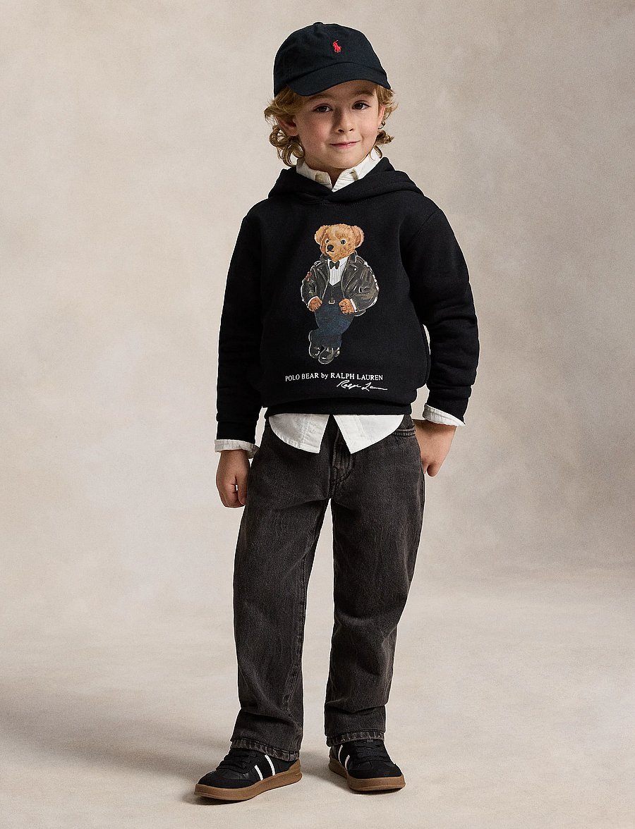 Ralph Lauren Kids - Polo Bear Fleece Hoodie - kapuzenpullover - polo black - 2
