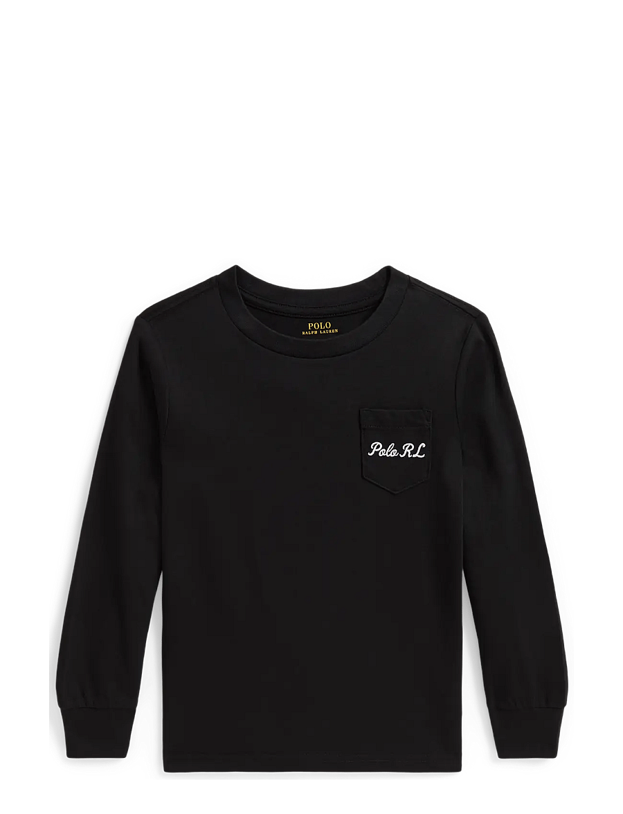 Ralph Lauren Kids - Polo Bear Cotton Long-Sleeve Tee - langärmelig - polo black - 0
